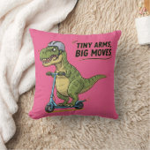 Tiny Arms. Grote energie. Dino op wielen! Kussen (Deken)