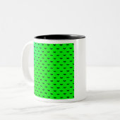 Tiny Bats Green Tweekleurige Koffiemok (Voorkant links)