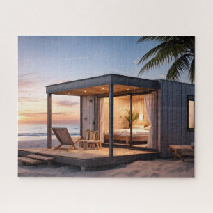 TINY BEACH HOUSE JIGSAW PUZZEL