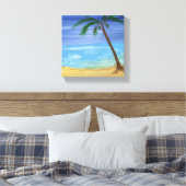 Tiny Beach Scene Schilderen Verpakt Canvas (Insitu (Slaapkamer))