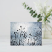 Tiny Bird Silhouette Postcard Briefkaart (Staand voorkant)