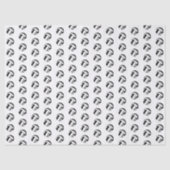 tiny black gray volleyballs pattern tissuepapier (Voorkant)