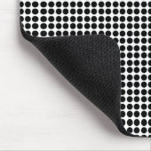 Tiny Black Polka Dot Pattern Muismat (Hoek)