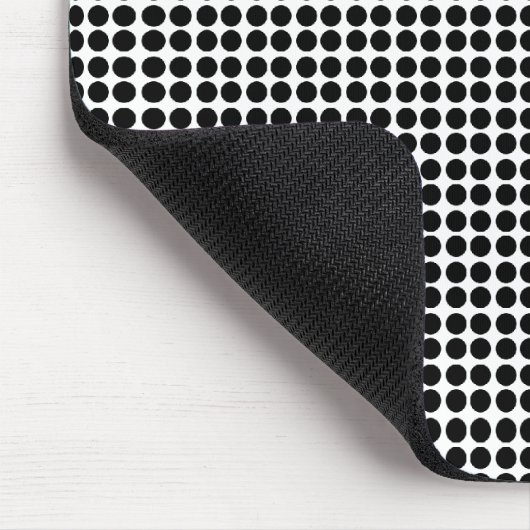 Tiny Black Polka Dot Pattern Muismat (Hoek)