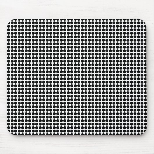 Tiny Black Polka Dot Pattern Muismat (Voorkant)