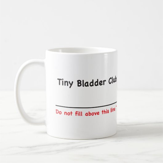 Tiny Bladder Club Koffiemok (Links)