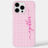 Tiny Bleke Roze Gingham Signature Case-Mate iPhone Case (Achterkant)