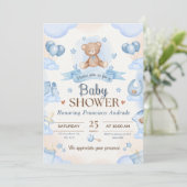 Tiny Blessing Baby Shower Elegant Ontwerp Kaart (Staand voorkant)