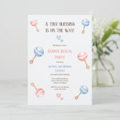 Tiny Blessing is op weg naar Gender Reveal Party Kaart (Staand voorkant)