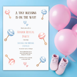 Tiny Blessing is op weg naar Gender Reveal Party Kaart