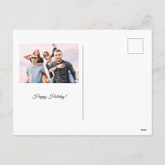 Tiny Bloom Blue Flowers Spring Garden Feestdagenkaart (Achterkant)