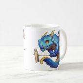 Tiny Blue Dragon Koffiemok (Voorkant rechts)