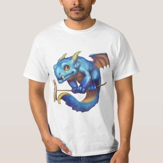 Tiny Blue Dragon T-shirt (Voorkant)
