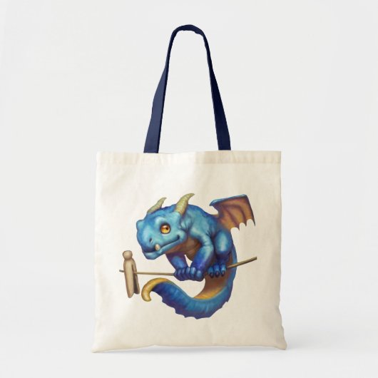 Tiny Blue Dragon Tote Bag (Voorkant)