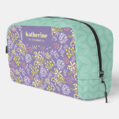 Tiny Bouquet Flowers Lavendel Blauwgroen Toilettasje (Rechterhoek)