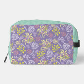 Tiny Bouquet Flowers Lavendel Blauwgroen Toilettasje (Achterkant)