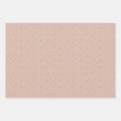 Tiny brown Hearts  Inpakpapier Vel (Voorkant 3)