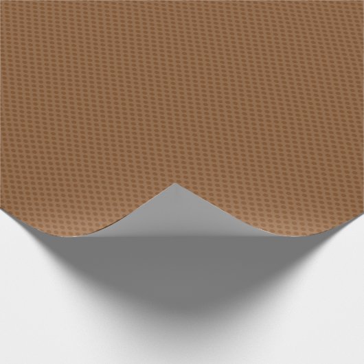 Tiny Brown Polka Dots Cadeaupapier (Hoek)