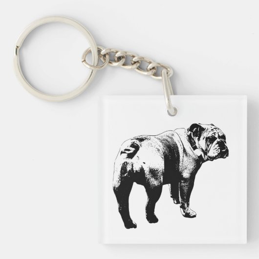 Tiny Bulldog, Loyal Tile Sleutelhanger (Voorkant)