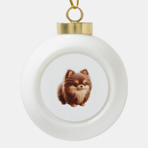 Tiny But Mighty – Chihuahua Attitude T-shirt Keramische Bal Ornament