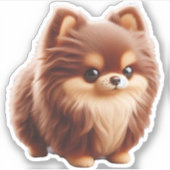 Tiny But Mighty – Chihuahua Attitude T-shirt Sticker (Voorkant)