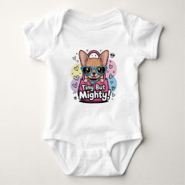 Tiny but Mighty Chihuahua Keychains & Lanyards Romper