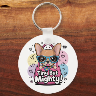 Tiny but Mighty Chihuahua Keychains & Lanyards Sleutelhanger
