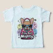 Tiny but Mighty Chihuahua Toddler Tops & T-Shirts (Design voorkant)