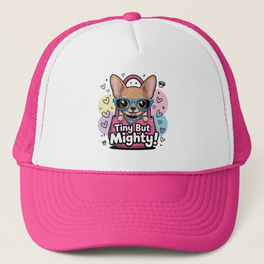 Tiny but Mighty Chihuahua Women's Hoodies & Sweat Trucker Pet (Voorkant)