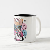 Tiny but Mighty Tweekleurige Koffiemok (Voorkant rechts)