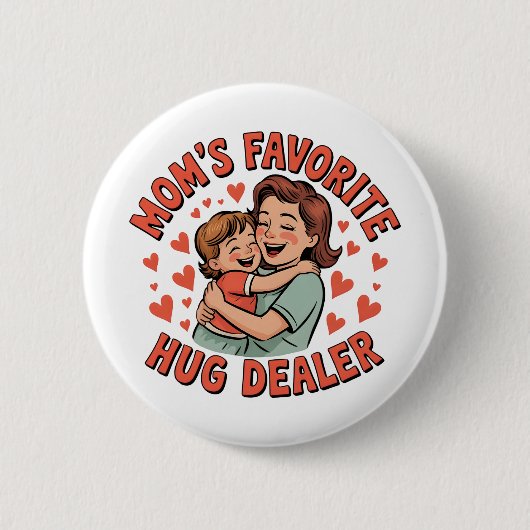 Tiny Button, Big Love – Vier de magische knuffel v Ronde Button 5,7 Cm (Voorkant)