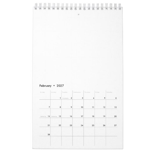 Tiny Cactus Pattern Kalender (Feb 2027)
