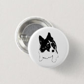 Tiny Carol Pin Ronde Button 3,2 Cm (Voorkant /achterkant)