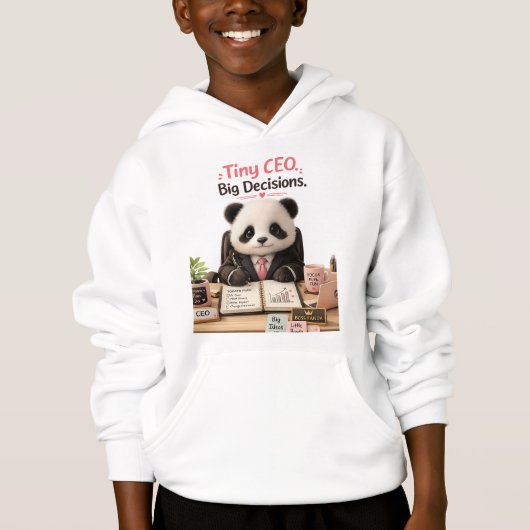 Tiny CEO Grote Beslissingen Grappige Baby Panda Sw (Voorkant)