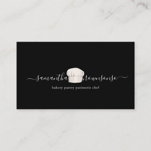 Tiny Chef Hat Catering Visitekaartje (Voorkant)