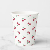 Tiny Cherry Print Papieren Bekers (Voorkant)