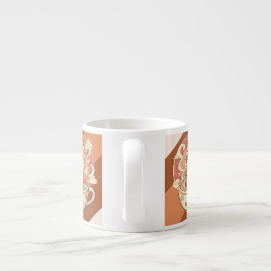 Tiny Chibi Fox Milk Mug for Kids Espresso Kop (Achterkant)