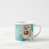 Tiny Chibi Panda Milk Mug for Kids Espresso Kop (Rechts)