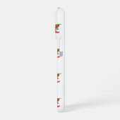 Tiny Chili met Flame Pattern & Custom Initiaal iPhone Hoesje (Linkerkant)