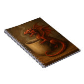 Tiny Coffee Dragon Knuffelen Een mok Leuke Fantasy Notitieboek (Rechterzijde)