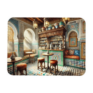 Tiny Coffeeshop in Fez Marokko Magneet