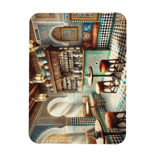 Tiny Coffeeshop in Fez Marokko Magneet (Verticaal)