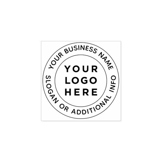 Tiny Custom Business Logo Rubberstempel (Afrduk)