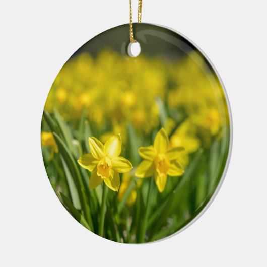 Tiny Daffodils Keramisch Ornament (Links)