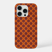 Tiny Daisies happy faces, burnt orange Phone Case iPhone Hoesje (Achterkant)
