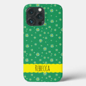 Tiny Daisies over Groen Case-Mate iPhone Case (Achterkant)