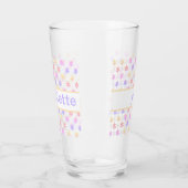 TINY DAISY FLOWER PRINT PINK PAARSE GEEL GLAS (Links)