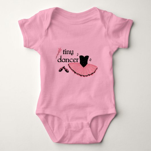 Tiny Dancer Baby Ballerina Romper (Voorkant)