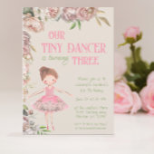Tiny Dancer Ballerina Derde Verjaardag Kaart