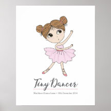 Tiny Dancer ballerina gepersonaliseerde print